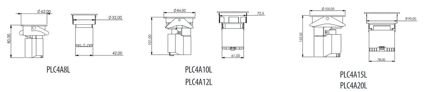 Spot encastré PLC4A