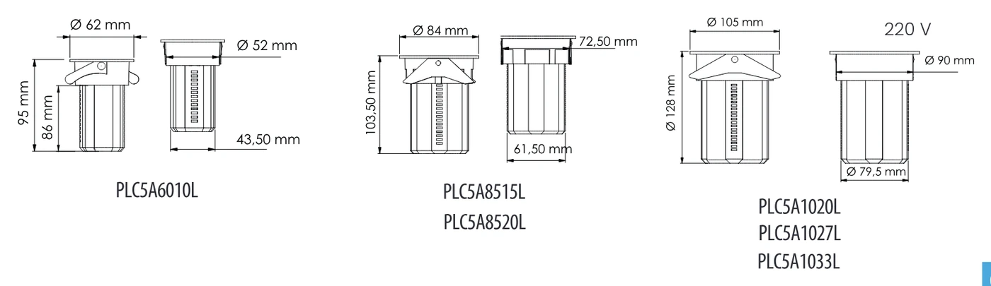 Recessed Spot PLC5A